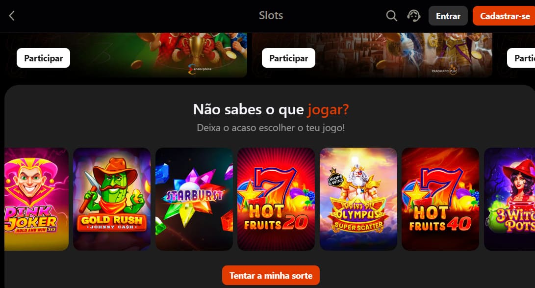 Selecting Slots at Ginja Casino