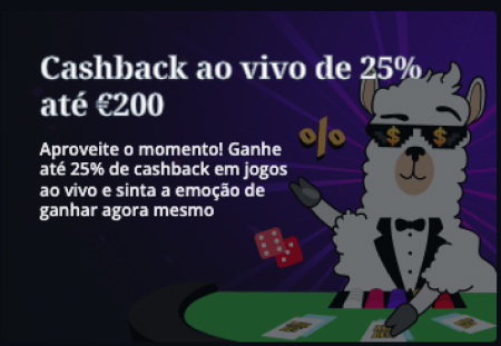 Bônus para jogos ao vivo e GameShows no casino Lamabet