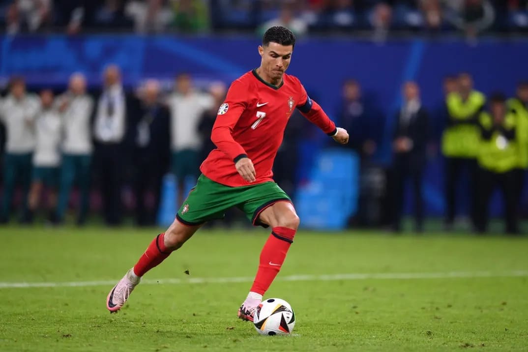The most famous Portuguese soccer player, Cristiano Ronaldo