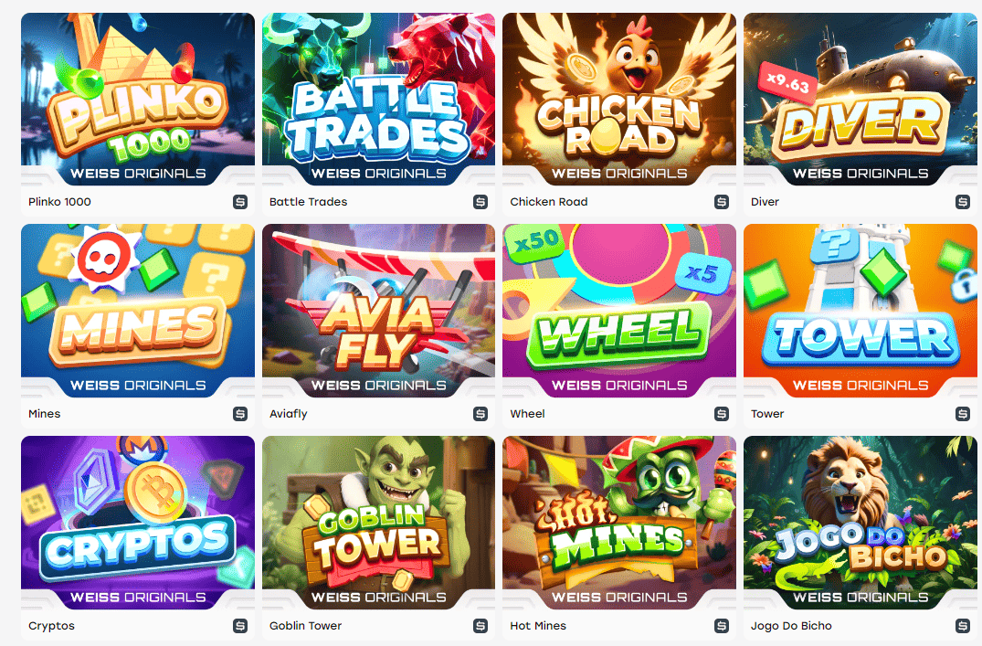 Jogos exclusivos no nosso casino O Weiss Casino oferece uma variedade de jogos originais aos jogadores portugueses