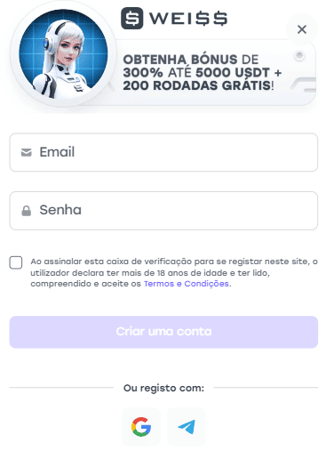 Registe-se e ganhe rodadas diárias no Weiss PT casino Como se registar e entrar no nosso casino
